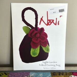 Noni Bag Pattern Night Garden Felted Evening Bag by Nora J. Bellows